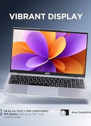 Acer Aspire 3 12th Gen Intel Core i3-1215U Premium Laptop (16GB RAM/512GB SSD/Windows 11 Home) A325-51,15.6" Full HD IPS Display, 54Whr Battery, Silver, 1.69 Kg 