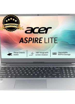 Acer Aspire Lite 15 Inch FHD Ryzen 5 5625U 8GB RAM 512GB SSD Windows 11 Gray 