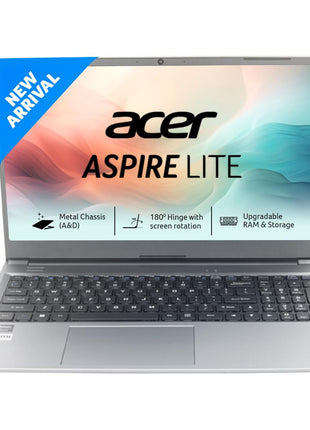 Acer Aspire Lite 13th Gen Intel Core i3-1305U Thin and Light Premium Laptop (Windows 11 Home/8 GB RAM/512GB SSD/36 WHR) AL15-53 with 39.62cm (15.6") Full HD Display, Metal Body, Steel Gray, 1.59 KG 