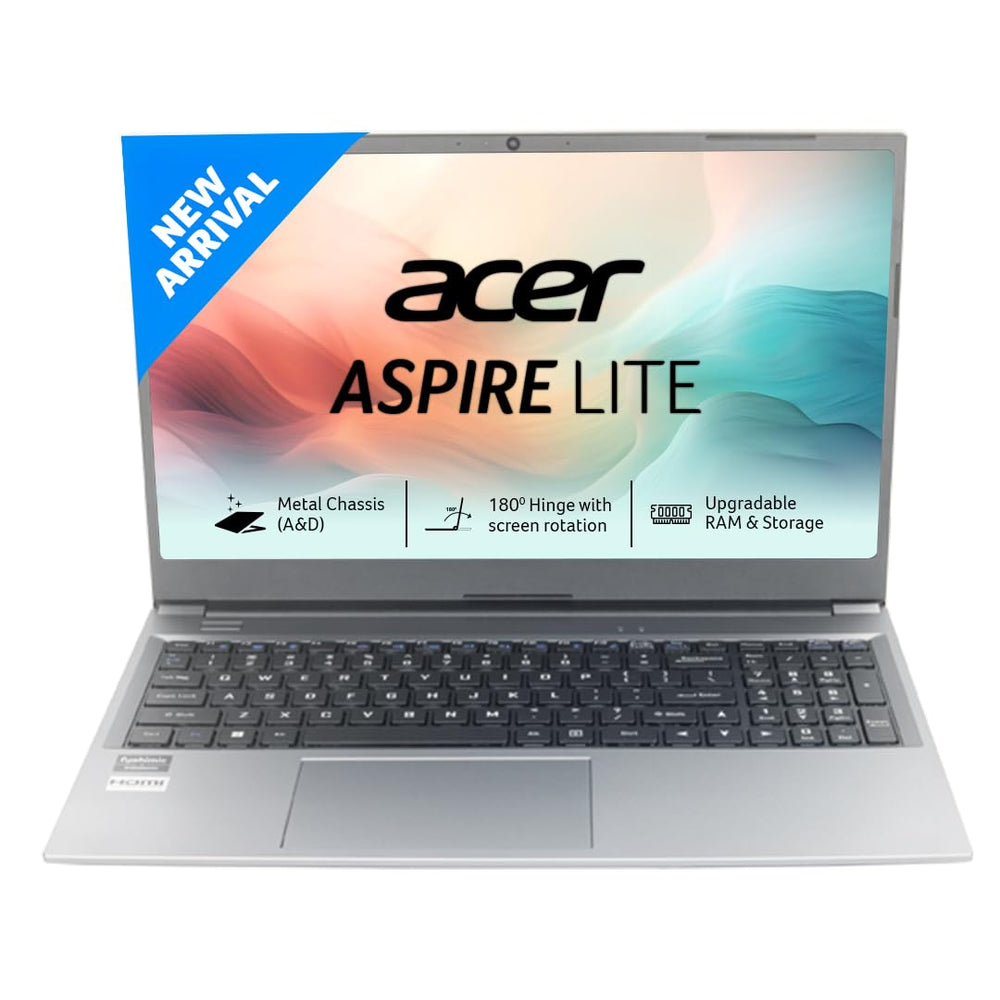 Acer Aspire Lite 15 Inch I3 1305U Premium Laptop Windows 11 Home 8GB RAM 512GB SSD Steel Gray