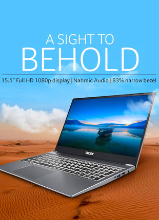 acer Aspire Lite (2025) AMD Ryzen 3 Quad Core 5300U - (16 GB/512 GB SSD/AMD Radeon Graphics/Windows 11 Home) AL15-41 Thin and Light Laptop (15.6 Inch FHD, Steel Grey, 1.5 Kg/MS Office 2021 