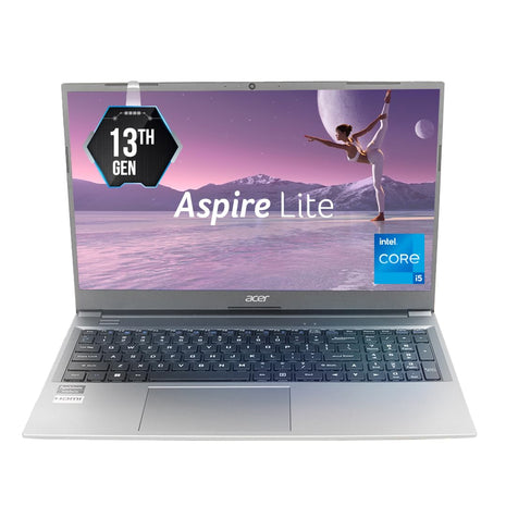 Acer AspireLite 13th Gen Intel Core i5-1334U Thin and Light Premium Laptop (Windows 11 Home/16 GB RAM/512GB SSD/MS Office) AL15-53 with 39.62cm (15.6") Full HD Display,Metal Body,Steel Gray,1.59 KG 