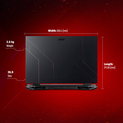 Acer Nitro 5 Gaming Laptop AMD Ryzen5-6600H- (Windows 11 Home/16 GB/ 1 TB SSD/NVIDIA GeForce RTX 3050 4 GB Graphics/165Hz)| AN515-46 with 39.6 Cm (15.6 Inch) IPS Display 
