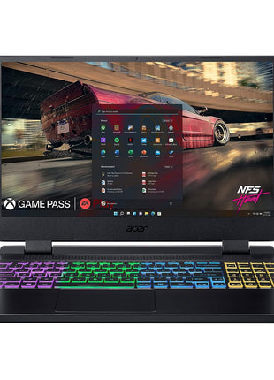 Acer Nitro 5 12th Gen Intel Core i5-12450H Gaming Laptop (16 GB RAM/512 GB SSD/RTX 3050 Graphics/144 Hz/RGB Backlit/Win11 Home) AN515-58 with 39.62 cm (15.6") FHD IPS Display, Obsidian Black, 2.5 KG 