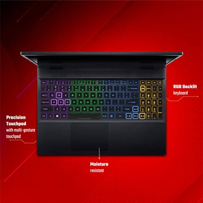 Acer Nitro 5 12th Gen Intel Core i5-12450H Gaming Laptop (16 GB RAM/512 GB SSD/RTX 3050 Graphics/144 Hz/RGB Backlit/Win11 Home) AN515-58 with 39.62 cm (15.6") FHD IPS Display, Obsidian Black, 2.5 KG 