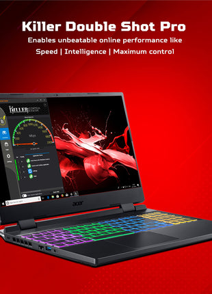 Acer Nitro 5 12th Gen Intel Core i5-12450H Gaming Laptop (16 GB RAM/512 GB SSD/RTX 3050 Graphics/144 Hz/RGB Backlit/Win11 Home) AN515-58 with 39.62 cm (15.6") FHD IPS Display, Obsidian Black, 2.5 KG 