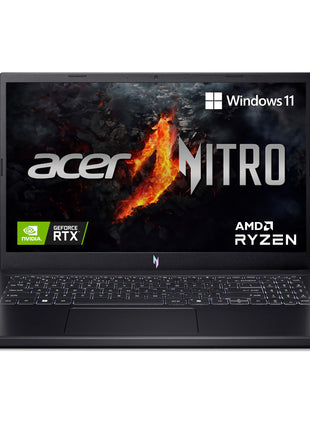 Acer Nitro V 15, AMD Ryzen 5 6600H Hexa-core Processor,NVIDIA GeForce RTX 4050-6GB GDDR6,16 GB, 512 GB, Full HD IPS, 15.6"/39.62 cm, 165 Hz, Win 11 Home,Obsidian Black, 2.1 kg, ANV15-41,Gaming Laptop 