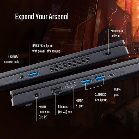 Acer Nitro V 15, AMD Ryzen 5 6600H Hexa-core Processor,NVIDIA GeForce RTX 4050-6GB GDDR6,16 GB, 512 GB, Full HD IPS, 15.6"/39.62 cm, 165 Hz, Win 11 Home,Obsidian Black, 2.1 kg, ANV15-41,Gaming Laptop 