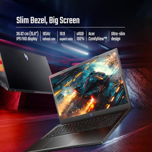 Acer Nitro V 15, AMD Ryzen 5 6600H Hexa-core Processor,NVIDIA GeForce RTX 4050-6GB GDDR6,16 GB, 512 GB, Full HD IPS, 15.6"/39.62 cm, 165 Hz, Win 11 Home,Obsidian Black, 2.1 kg, ANV15-41,Gaming Laptop 