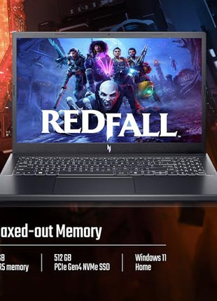 Acer Nitro V 15, AMD Ryzen 5 6600H Hexa-core Processor,NVIDIA GeForce RTX 4050-6GB GDDR6,16 GB, 512 GB, Full HD IPS, 15.6"/39.62 cm, 165 Hz, Win 11 Home,Obsidian Black, 2.1 kg, ANV15-41,Gaming Laptop 