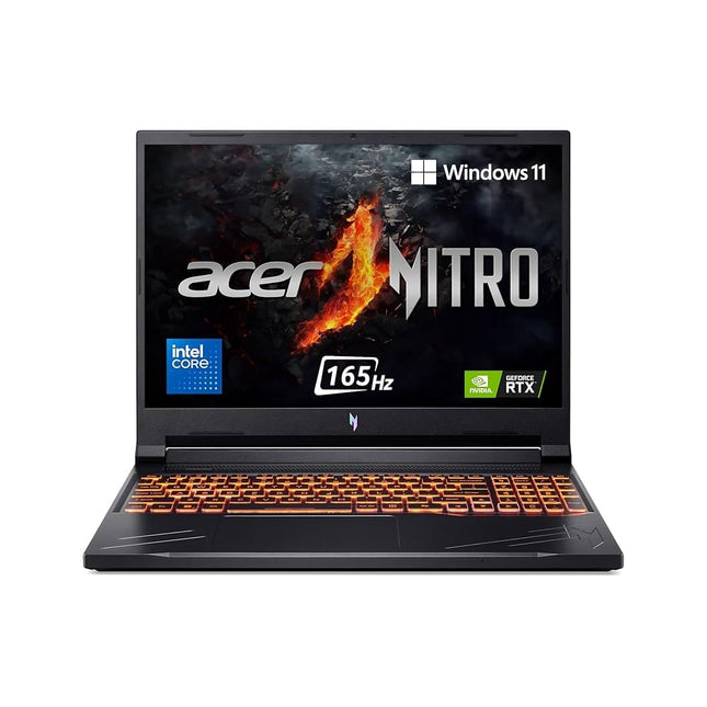 Acer Nitro V 15, Intel Core 5 210H Processor, RTX 4050-8 GB GDDR7, 16 GB, 512 GB, FHD IPS, 15.6"/39.62cm,165Hz, Win 11 Home, Obsidian Black, 2.1 KG, ANV15-52, Gaming Laptop 