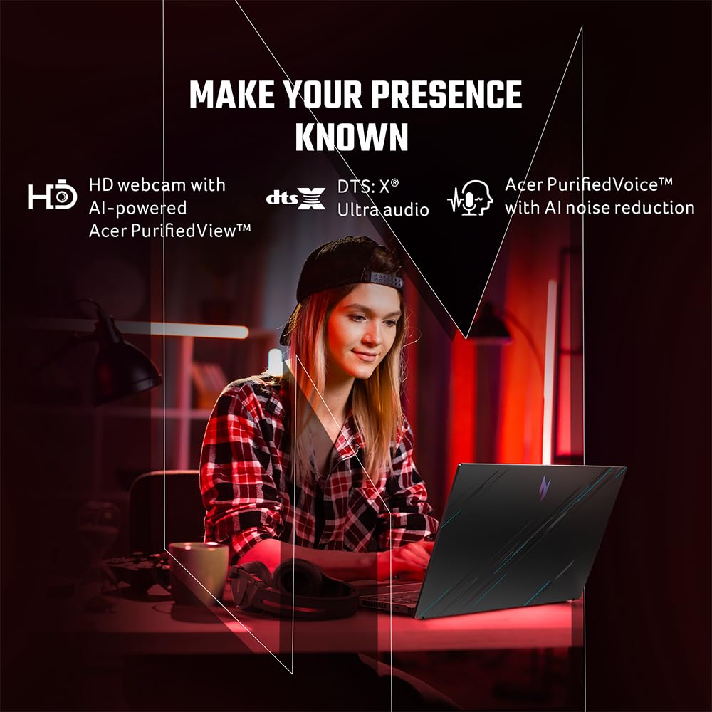 Acer Nitro V, Intel Core i5- 13th Gen 13420H processor, NVIDIA GeForce RTX 4050-6 GB GDDR6(16GB DDR5/512GB)IPS FHD, 39.62cm(15.6"), 165 Hz, Win 11 Home,Obsidian black, 2.113 kg, ANV15-51,Gaming Laptop 