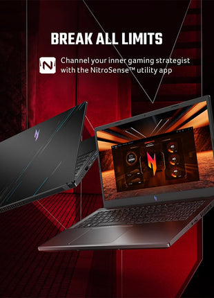 Acer Nitro V, Intel Core i5- 13th Gen 13420H processor, NVIDIA GeForce RTX 4050-6 GB GDDR6(16GB DDR5/512GB)IPS FHD, 39.62cm(15.6"), 165 Hz, Win 11 Home,Obsidian black, 2.113 kg, ANV15-51,Gaming Laptop 