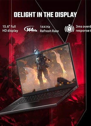 Acer Nitro V, Intel Core i5- 13th Gen 13420H processor, NVIDIA GeForce RTX 4050-6 GB GDDR6(16GB DDR5/512GB)IPS FHD, 39.62cm(15.6"), 165 Hz, Win 11 Home,Obsidian black, 2.113 kg, ANV15-51,Gaming Laptop 
