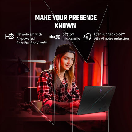 Acer Nitro V, Intel Core i5- 13th Gen 13420H processor, NVIDIA GeForce RTX 4050-6 GB GDDR6(16GB DDR5/512GB)IPS FHD, 39.62cm(15.6"), 165 Hz, Win 11 Home,Obsidian black, 2.113 kg, ANV15-51,Gaming Laptop 