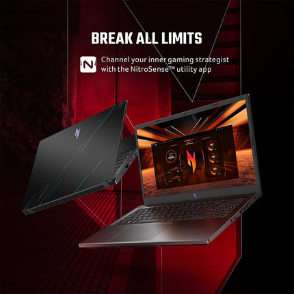 Acer Nitro V, Intel Core i5- 13th Gen 13420H processor, NVIDIA GeForce RTX 4050-6 GB GDDR6(16GB DDR5/512GB)IPS FHD, 39.62cm(15.6"), 165 Hz, Win 11 Home,Obsidian black, 2.113 kg, ANV15-51,Gaming Laptop 