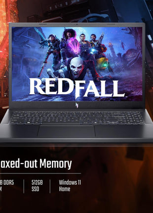Acer Nitro V, AMD Ryzen 5 6600H Hexa-core Processor, NVIDIA GeForce RTX 3050-6GB GDDR6(16GB DDR5/512GB) IPS FHD, 15.6"/39.6cm, 165 Hz, Win 11 Home, Obsidian Black, 2.1KG, ANV15-41, Gaming Laptop 