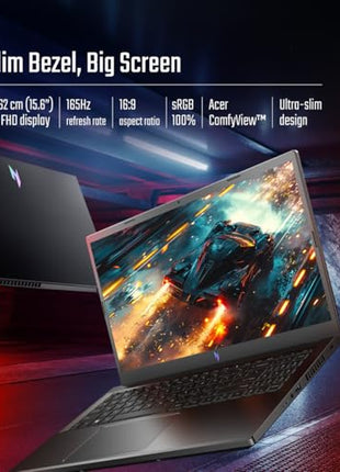Acer Nitro V, AMD Ryzen 5 6600H Hexa-core Processor, NVIDIA GeForce RTX 3050-6GB GDDR6(16GB DDR5/512GB) IPS FHD, 15.6"/39.6cm, 165 Hz, Win 11 Home, Obsidian Black, 2.1KG, ANV15-41, Gaming Laptop 