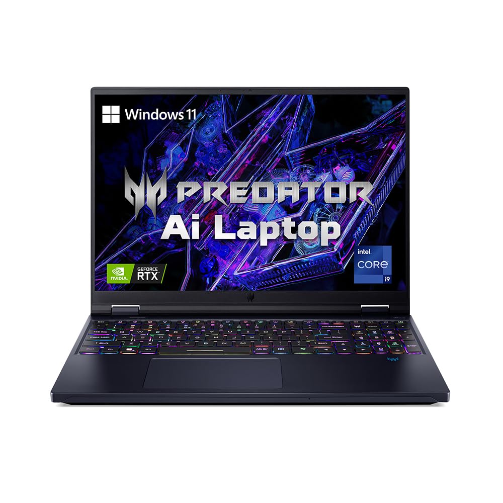 Acer Predator Helios 16 AI Gaming Laptop I9 RTX 4080 240Hz
