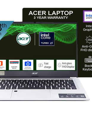 acer Professional 14[New Launch], 13th Gen Intel Core i7-1355U Turbo Boost, 32GB DDR4, 1TB SSD, Win11 Pro, MSO21, 14inch FHD Laptop, 3 Year Warranty, 1 Year Anti Virus, Fingerprint, Backlit KB 