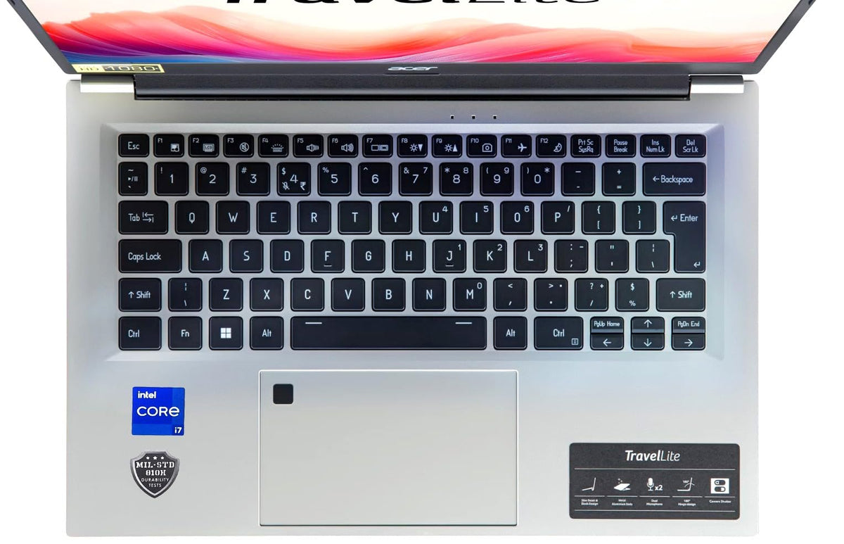 acer Professional 14[New Launch], 13th Gen Intel Core i7-1355U Turbo Boost, 32GB DDR4, 1TB SSD, Win11 Pro, MSO21, 14inch FHD Laptop, 3 Year Warranty, 1 Year Anti Virus, Fingerprint, Backlit KB 