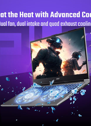 Acer SmartChoice ALG, 13th Gen Intel Core i5-13420H, NVIDIA GeForce RTX 3050-6GB DDR6, 16GB RAM, 512GB SSD, FHD 15.6"/39.62 cm, 144Hz, Windows 11 Home, Steel Gray, 1.99 KG, AL15G-53,Gaming Laptop 