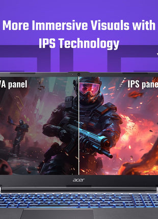 Acer SmartChoice ALG, 13th Gen Intel Core i5-13420H, NVIDIA GeForce RTX 3050-6GB DDR6, 16GB RAM, 512GB SSD, FHD 15.6"/39.62 cm, 144Hz, Windows 11 Home, Steel Gray, 1.99 KG, AL15G-53,Gaming Laptop 