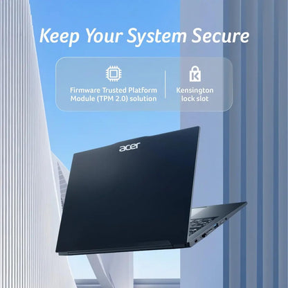 acer TravelLite Smart FHD TL04-51M Laptop, Intel Core i5 1334u 13th Gen 8 Core with 16GB Ram / 512GB NVMe SSD/Intel Iris Xe Graphics/Windows 11 / MS-Office / 14 Inch / 1 Year Brand Warranty 