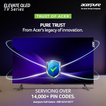 Acerpure 164 cm (65 inch) Elevate Series Ultra HD 4K QLED Smart Google TV AP65UG51QEVTD 