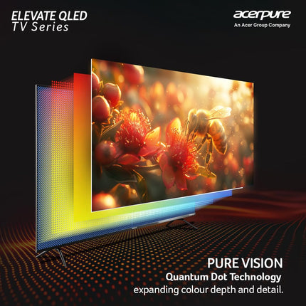 Acerpure 164 cm (65 inch) Elevate Series Ultra HD 4K QLED Smart Google TV AP65UG51QEVTD 