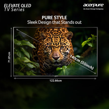 Acerpure 164 cm (65 inch) Elevate Series Ultra HD 4K QLED Smart Google TV AP65UG51QEVTD 