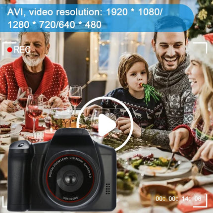 Acuvar Digital Camera, 16 Megapixel Photo Camera Mini Digital SLR Camera, CMOS Sensor 2.4“ TFT LCD Compact Camera, 16X Digital Zoom Video Camera for Children Adults Beginners 