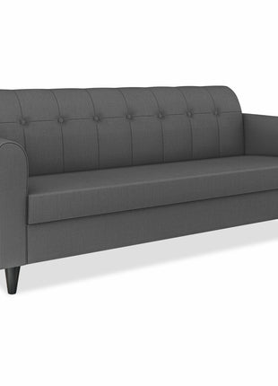 Adorn India Rio Elegant 3 Seater Sofa (Grey) (3 Year Warranty) 