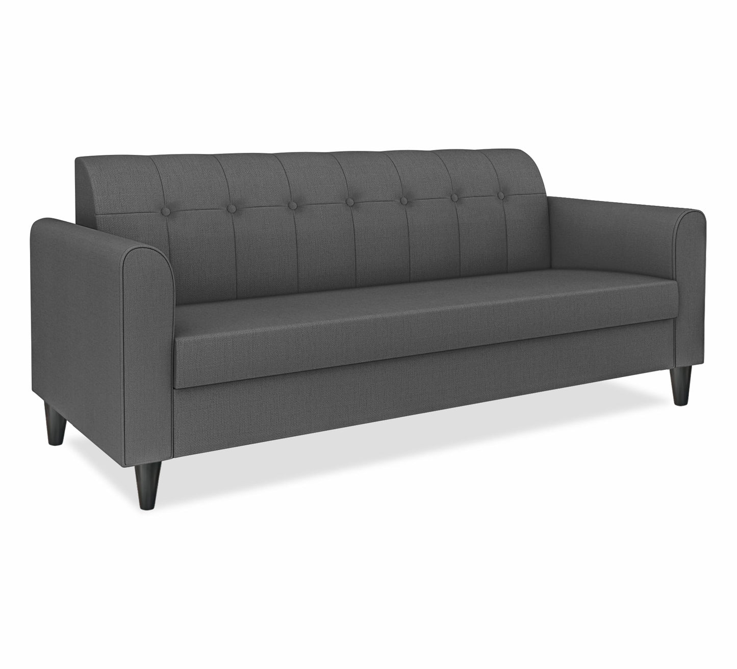 Adorn India Rio Elegant 3 Seater Sofa (Grey) (3 Year Warranty) 