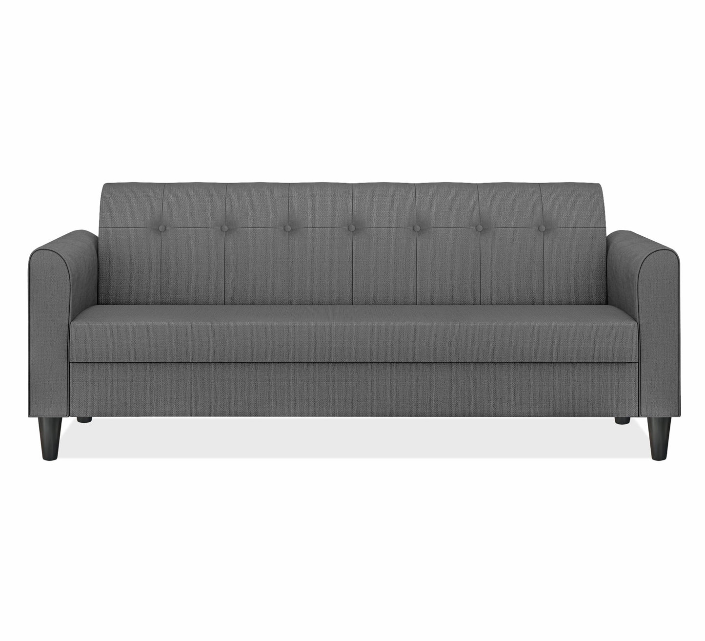Adorn India Rio Elegant 3 Seater Sofa (Grey) (3 Year Warranty) 