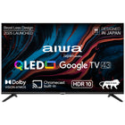 Aiwa 108 cm (43 inches) QLED Display 4K Ultra HD | Google TV | Smart TV | Dolby Vision | Magnifiq Series | Bezel-Less| 2 GB RAM 16GB Storage | 40 Watts Dolby Atmos | Signature Sound | AS43QUHDX1-GTV 