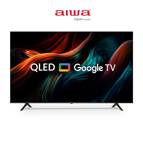Aiwa 108 cm (43 inches) QLED Display 4K Ultra HD | Google TV | Smart TV | Dolby Vision | Magnifiq Series | Bezel-Less| 2 GB RAM 16GB Storage | 40 Watts Dolby Atmos | Signature Sound | AS43QUHDX1-GTV 