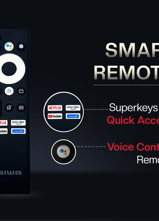 Aiwa 139 cm (55 inches) QLED Display 4K Ultra HD | Google TV | Smart TV | Dolby Vision | Magnifiq Series Bezel-Less | 2 GB RAM | 16 GB Storage | Dolby Atmos Audio | Signature Sound | AS55QUHDX3-GTV 