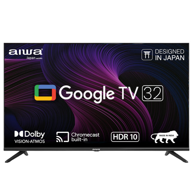Aiwa 80 cm (32 inches) Google TV | HD Ready | Smart TV | LED Display | Built-in Apps | Magnifiq Series Bezel-Less | 1.5 GB RAM | Dolby Audio | Signature Sound | AS32HDX1-GTV 