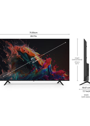 Aiwa 80 cm (32 inches) Google TV | HD Ready | Smart TV | LED Display | Built-in Apps | Magnifiq Series Bezel-Less | 1.5 GB RAM | Dolby Audio | Signature Sound | AS32HDX1-GTV 