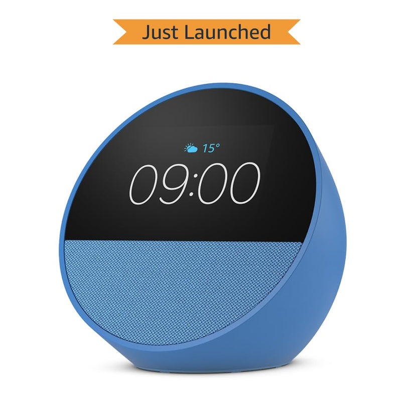 All-New Echo Spot Smart Alarm Clock with Alexa & Vibrant Sound