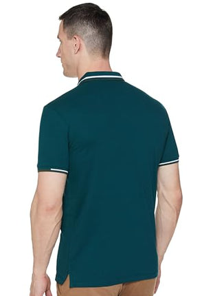 Allen Solly Men Cotton Regular Fit T-Shirt (ASKPQRGFM92297_Green, Medium 