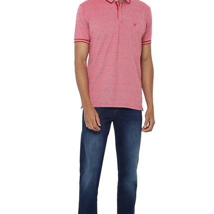 Allen Solly Men's Cotton Regular Fit Polo (Askpqrgfn94502_Red_XL) 