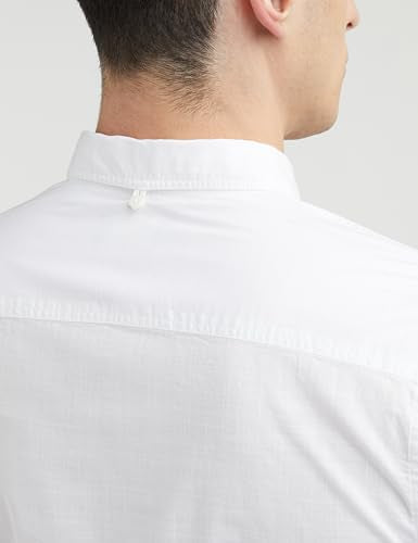 Allen Solly Men's Solid Slim Fit Shirt (ASSFQMOBZ43301_White 40) 
