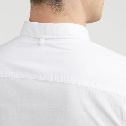 Allen Solly Men's Solid Slim Fit Shirt (ASSFQMOBZ43301_White 40) 