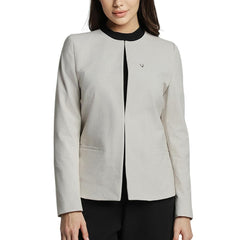 Allen Solly Women's Regular Blazer (AHBZCRGF129185_Grey 