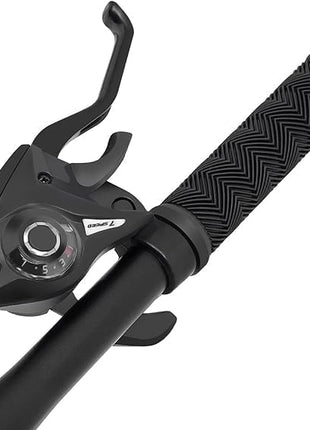 Amaze Kai Dual Suspension Bikes Latest Bmv Foldable Gear Cycle for Men with 21 Speed Gear 6 Spoke | Folding Mountain Bike with Double Disc Break & Mac Wheel, 26 Inch, (Black) 