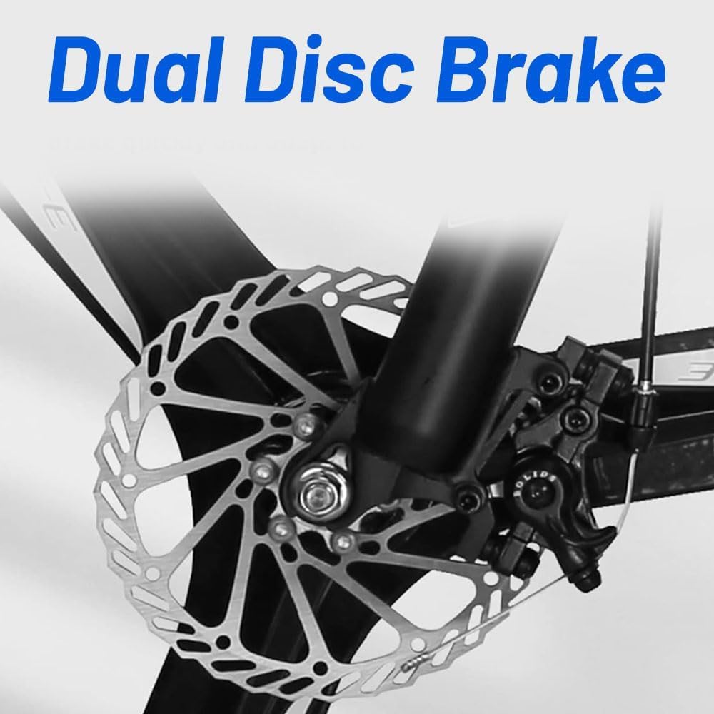 Amaze Kai Dual Suspension Bikes Latest Bmv Foldable Gear Cycle for Men with 21 Speed Gear 6 Spoke | Folding Mountain Bike with Double Disc Break & Mac Wheel, 26 Inch, (Black) 
