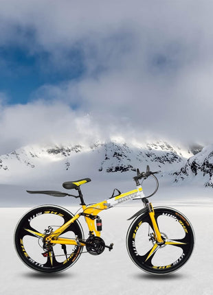 Amaze Kai Foldable Mountain Bike for Men, 21 Speed Gear, 3 Spoke, Double Disc Brake, Folding 