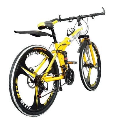 Amaze Kai Foldable Mountain Bike for Men, 21 Speed Gear, 3 Spoke, Double Disc Brake, Folding 